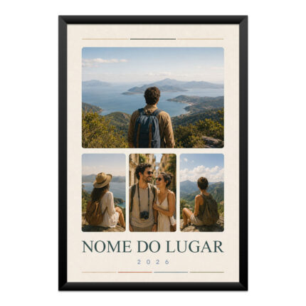 Quadro Personalizado com Fotos de Viagem